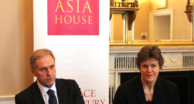 Asia House CEO Michael Lawrence and FCO Director General Barbara Woodward