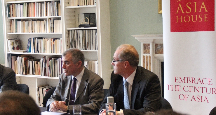 Turkish Ambassador to the UK HE Ünal Çeviköz with CEO of Asia House Michael Lawrence