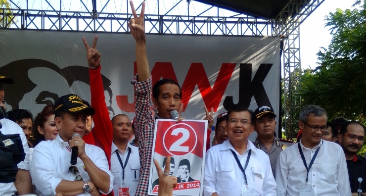 Indonesia's president-elect Joko Widodo pictured when he was on the campaign trail