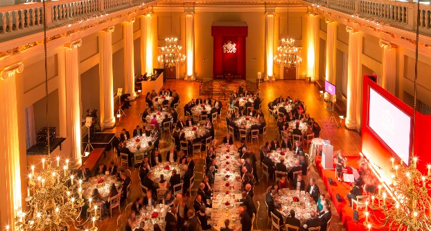 VIPs and guests at the ABLA dinner in London's sumptuous 17th century Banqueting House