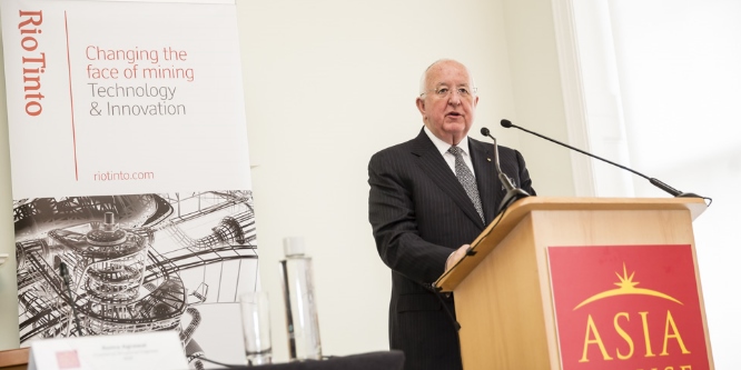 Sam Walsh AO, chief executive of Rio Tinto, was one of the keynote speakers at the 'Partnering with Asia for Global Innovation' conference