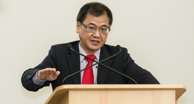 Juzhong Zhuang, Deputy Chief Economist of the Asian Development Bank, presented the findings of Asian Development Outlook 2015 at the UK launch held Asia House