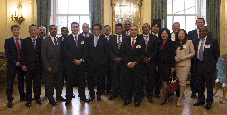 The business delegation from Southeast Asia at a roundtable with Lord O’Neill of Gatley