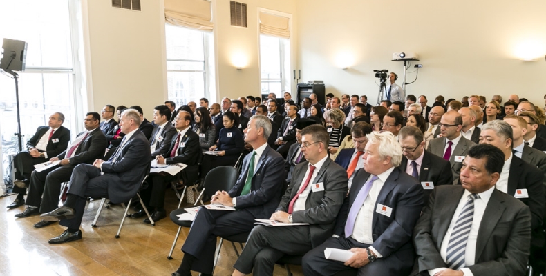 Senior policymakers nd business leaders from across ASEAN and the UK attended Sajid Javid's speech at Asia House. Photo by Miles Willis