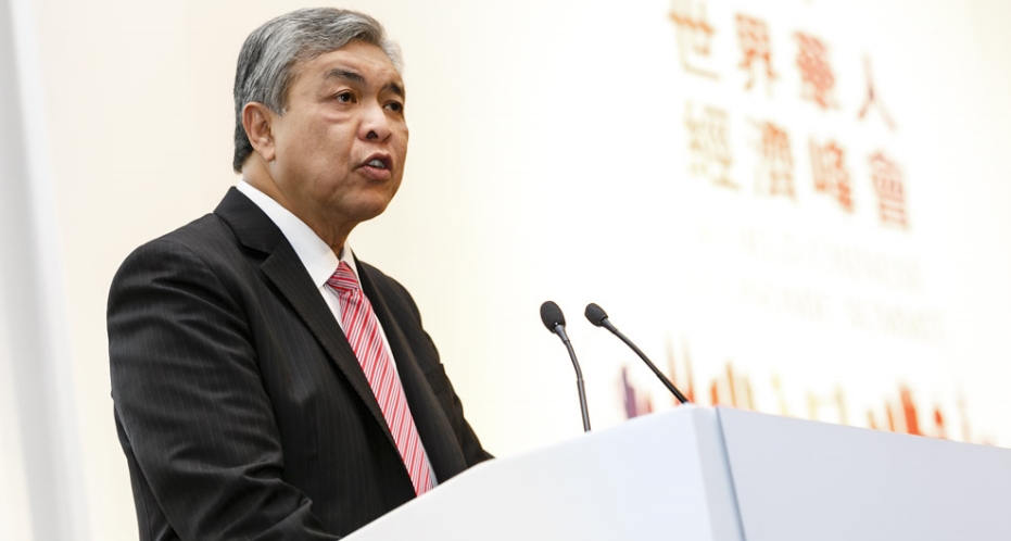 The Deputy Prime Minister of Malaysia Dr Ahmad Zahid Hamidi made a keynote address at the Opening Ceremony of the World Chinese Economic Summit. Photo by Miles Willis.