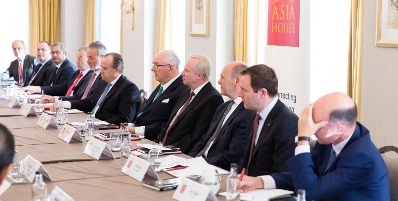 Pictured are senior business figures from leading multinational corporations at the Asia House briefing. Image credit: Chris Renton