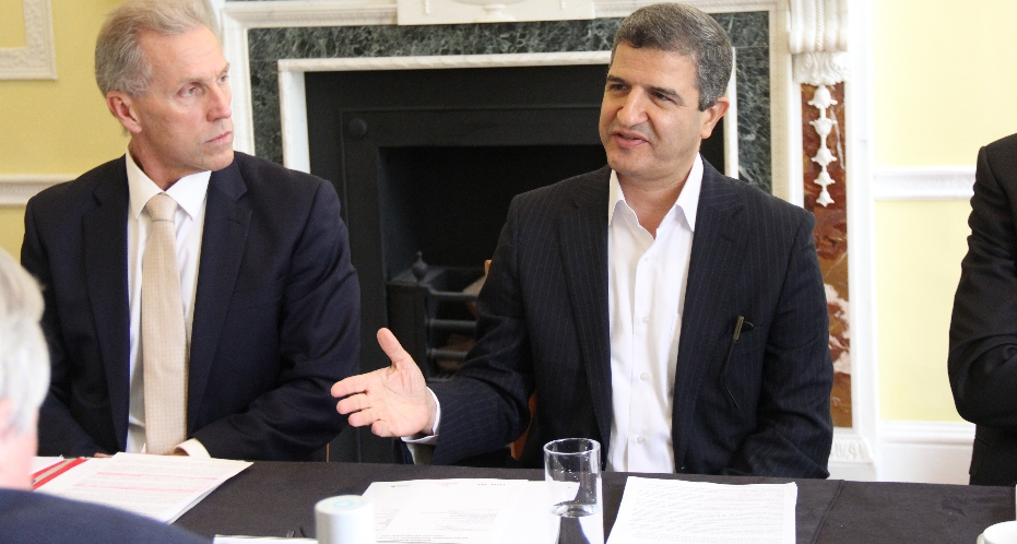 Pictured from jeft, are Chief Executive of Asia House Michael Lawrence and Hamid Tehranfar