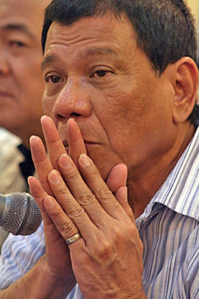 Rodrigo R. Duterte, Mayor of Davao City 1986-1998 and 2001-2010. Image copyright: Keith Kristoffer Bacongco