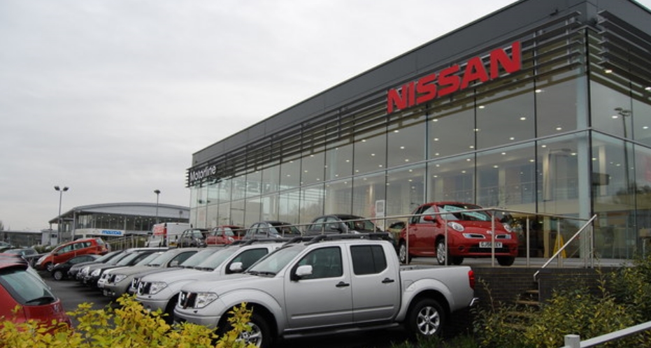 A Nissan Car Dealership. Photo by Nigel Chadwick