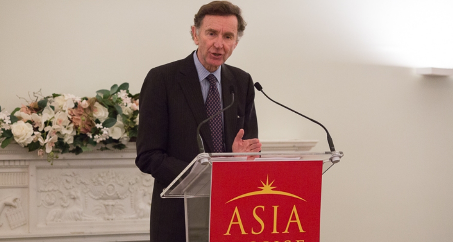 Lord Green spoke about the opportunities and challenges in Asia in his inaugural speech as Chairman of Asia House. Photo by Martyn Hicks