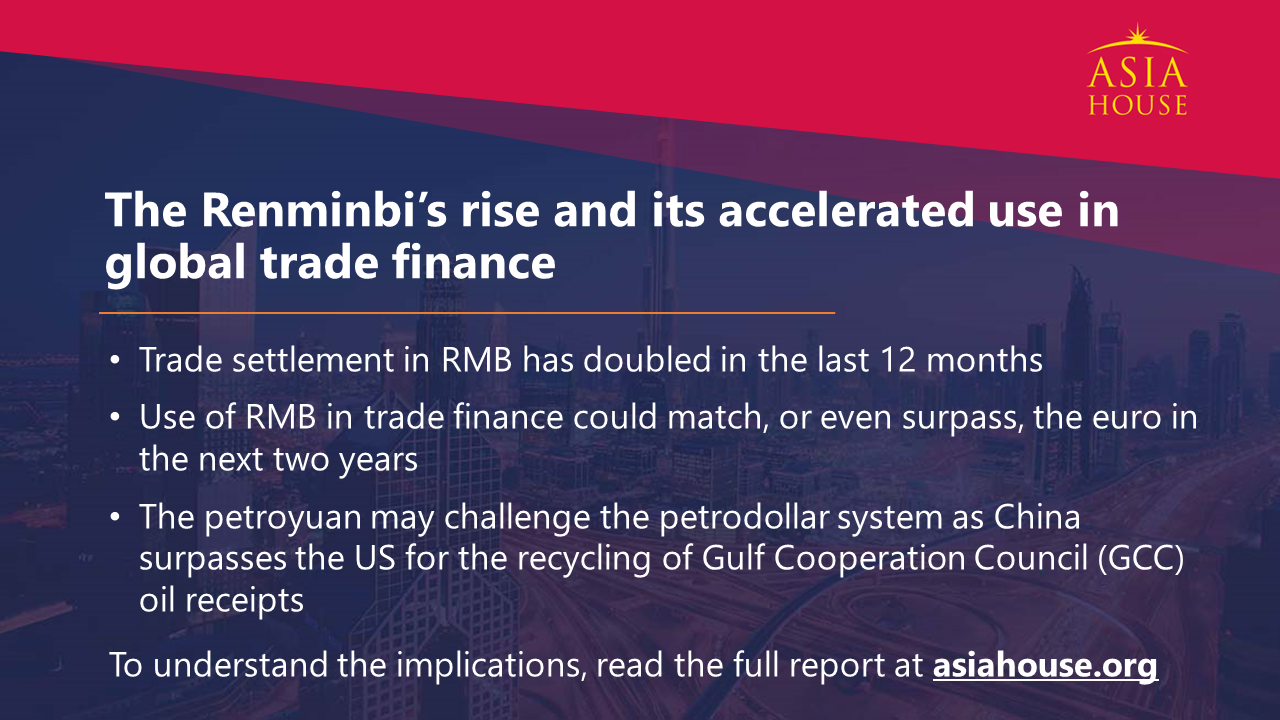 The Renminbi’s Rise And Its Accelerated Use In Global Trade Finance ...